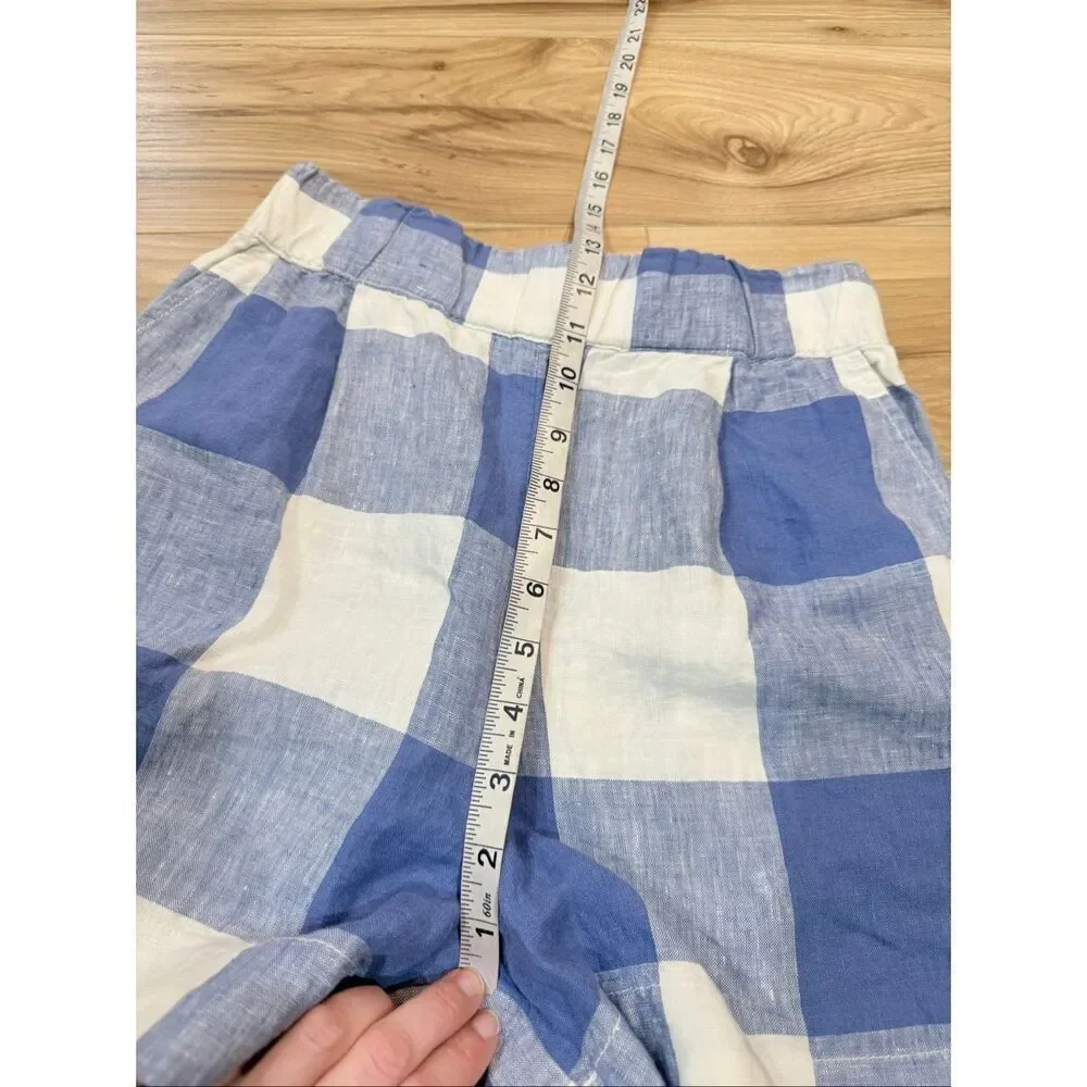 Lou & Grey NWT linen shorts pockets elastic waist size XS